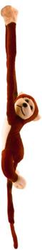 Maskotka Lean Toys Małpka z dźwiękiem Ciemno Brązowa 80 cm 16824 (5905884451410)