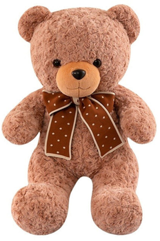 Maskotka-przytulanka Lean Toys Miś z kokardą w Groszki 45 cm 21915 (5905991042709)