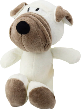 Maskotka Lean Toys Mops z przyssawką Biały 16 cm 22391 (5905991047476)