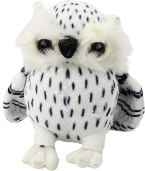 Maskotka-przytulanka Lean Toys Sowa Biała w czarne cętki 15 cm 22468 (5905991048244)