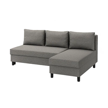 3-місний розкладний диван з шезлонгом ІКЕА ÄLVDALEN Кніса сіро-бежева (10530669)