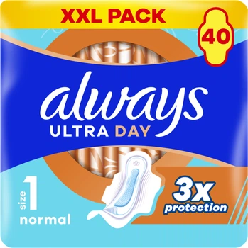 Гігієнічні прокладки Always Ultra Day Normal (Розмір 1) 40 шт (8700216171342)