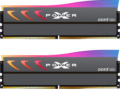 Pamięć RAM Silicon Power DDR5-6000 65536MB PC5-48000 (Kit of 2x32768MB) XPOWER Storm RGB Gray (SP064GXLWU60BFDK)