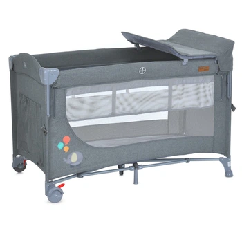Кроватка-манеж 2 в 1 UNITY+ El Camino ME 1098 Gray, до 13 кг