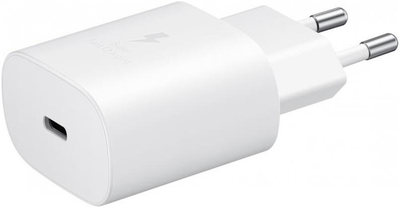 Мережевий зарядний пристрій Samsung Power Adapter EP-TA800 25W USB-C White (EP-TA800NWE) OEM