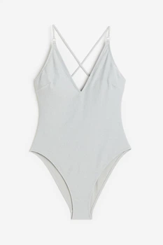 Купальник H&M 40 серебристый 30061143631