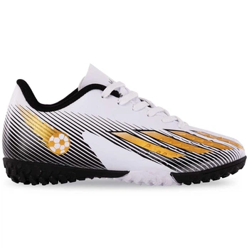 Сороконожки футбольные детские SP-Sport 8051 размер 34 White-Black-Gold