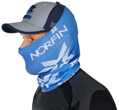 Бафф - захист обличчя/шиї/голови "NORFIN BANDANA" BLUE (PL,блакитний / білий),AM-6525