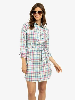 Платье-рубашка короткое осеннее женское U.S. Polo Assn 215572-GA00A(Fuchsia Fedora) M Фуксия (786660724172)