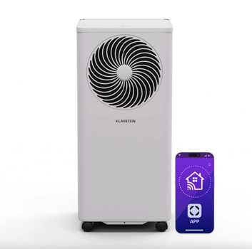 Klarstein Aero Ring 7K Smart мобильный кондиционер 3 в 1 с голосовым управлением, 7000 BTU, для помещения