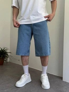 Мужские джинсовые шорты WE11 Baggy S голубые