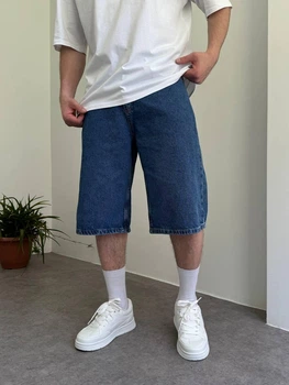 Мужские джинсовые шорты WE11 Baggy XL синие