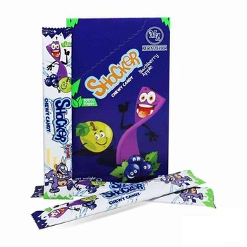 Цукерка жувальна Monzhar Shocker Чорна смородина-яблуко 50 шт. 15 г