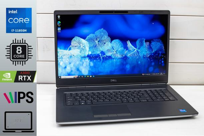 Ноутбук Dell Precision 7760 / i7-11850H / 8 ЯДЕР / 16RAM / 512SSD / RTX A3000 / 17,3” Б/В