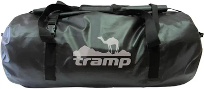 Гермосумка Tramp PVC 60 Black водонепроницаемая для турпоходов и рыбалки с лямками и компрессионными ремнями