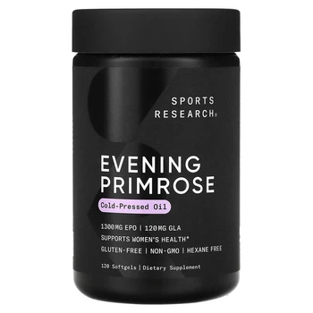 Олія вечірньої примули Sport Research Evening Primrose Oil 1300 mg 120 softgels (1086-2023-10-3446)