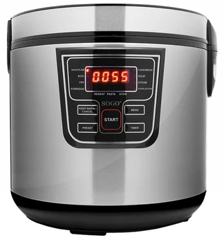 Мультиварка SOGO SS-10765 860 Вт серебристая