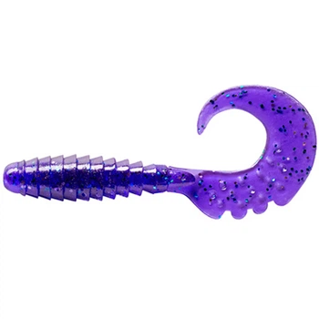 Силікон FishUp Fancy Grub 1" #060 /Dark Violet/Peacock & Silver (10014132)