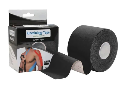 Кинезиологический тейп EasyFit Kinesio черный
