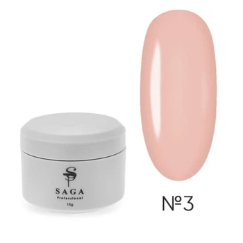 Гель для наращивания SAGA Professional Builder Gel Pastel Color 03 розово-бежевый, 15 мл