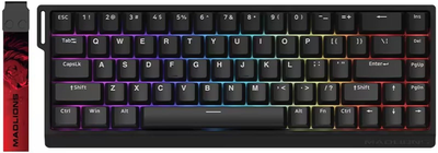Клавіатура дротова Madlions MAD 68 HE RGB 1000 HZ, Black