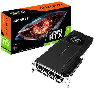 Відеокарта GIGABYTE GeForce RTX 3090 TURBO 24G GDDR6X (GV-N3090TURBO-24GD:5) Б/в