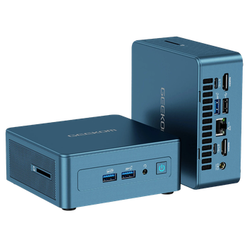 Міні ПК GEEKOM Mini IT13 / Intel i7-12650H / RAM 32GB / SSD 1TB / 2 x HDMI / LAN / Wi-Fi 6E / Bluetooth 5.2 / Windows 11 / Grey (GMIT13i712650H-321T-EU)