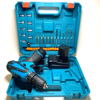 Аккумуляторный шуруповерт Cordless Drill с набором универсальных инструментов в кейсе (2104618577)