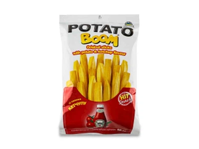 Картопляні вироби ЗОЛОТЕ ЗЕРНО 50г Potato Boom з кетчупом "Hit snack"
