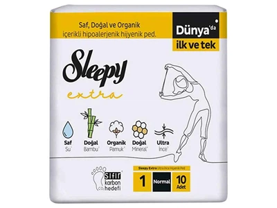 Прокладки гігієнічні SLEEPY Денні 6к. 10шт Extra" Normal-1