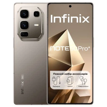 Мобильный телефон Infinix Note 50 Pro+ 12/256Gb Titanium Grey (4894947070068)