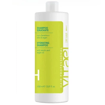 Шампунь увлажняющий для всех типов волос Vitael Dry Hair Hydrating Shampoo, 1000 мл восстанавливает, смягчает волосяное полотно, делает его более гладким и блестящим, облегчает процесс расчесывания и стайлинга