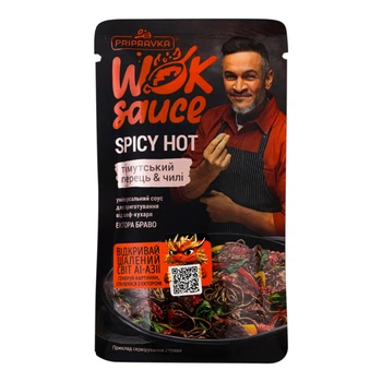 Соус -маринад Pripravka Wok Sause Spicy Hot с тимутским перцем и чили 140 г