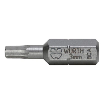 Біта WURTH із внутрішньою шестигранною головкою C 6.3 SW3 1/4" 25мм (061417693)