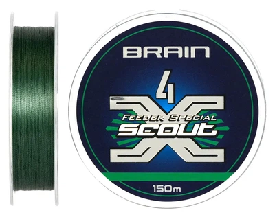 Шнур Brain Scout 4X 150m (deep green) 0.205mm 14.6kg (1858-55-32) 4966120