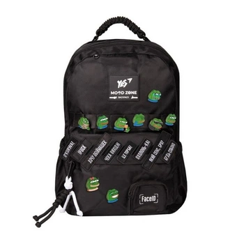 Рюкзак для підлітка Yes T-51 Mood Zone Emotions Black, для хлопчиків, чорний (559628)