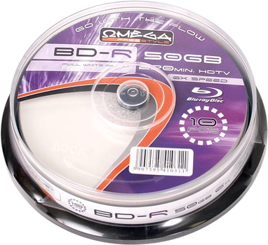 Dyski Freestyle BD-R BLU-RAY 50 GB 6x Print FF Cake 10 szt (OFBDRDLP6C10)