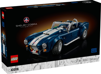 Конструктор LEGO Icons Shelby Cobra 427 S/C 1241 елемент (10357)