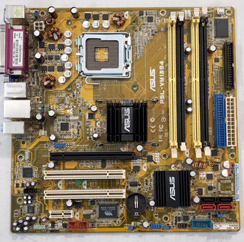 Материнская плата Asus P5L-VM1394 REV: 1.00G, Intel 945G, mATX, s775 БУ