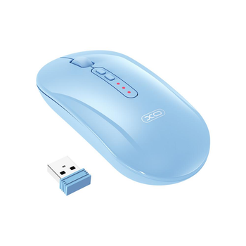 Мишка бездротова (Bluetooth+2.4G USB) XO M13 Tri-mode безшумна (blue)