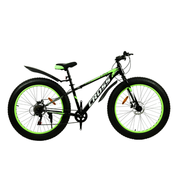 Внедорожник фэтбайк 26/4.0 Suv Mbike (fatbike) Черно-зелёный велосипед широкая покрышка фетбайк