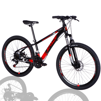 Велосипед AL 26" SPACE MERCURY DD FR рама-13" черно-красный 2025