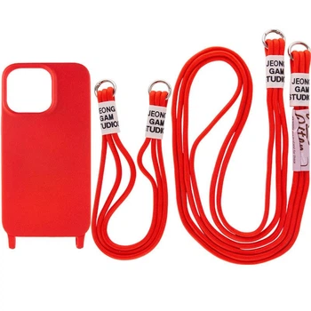 Чохол TPU two straps California для Apple iPhone 13 (6.1") Red