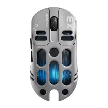 Мышь T-WOLF X3 беспроводная игровая с аккумулятором, PAW 3311, 12000 DPI 2,4G+Bluetooth Gray