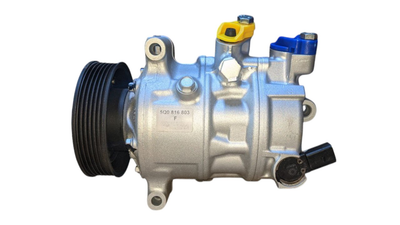 Компрессор кондиционера VW Caddy III 04-15, Audi A3 12-22, Skoda Octavia A5 04-13 MSG Rebuilding 5Q0816803F (5Q0816803E, 5Q0816803F, 5Q0816803K)