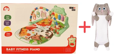 Набор игрушек Коврик Shantou для малышей + Мягкая игрушка DGT-Plush Зайчик (6902241806639_1)