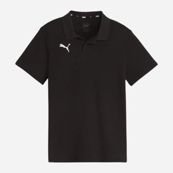 Детская футболка-поло для мальчика Puma teamGOAL 65860603 122-128 см Puma Black-Puma White (4099686680633)