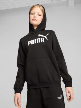 Дитяче тепле худі на флісі для дівчинки Puma ESS No.1 Logo 68489601 134-140 см Puma Black (4067983947162)