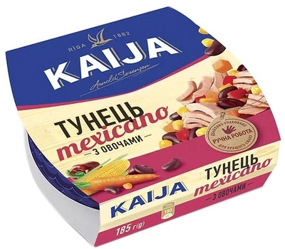 Тунець з овочами Kaija Mexicano 185 г (4751007733144)