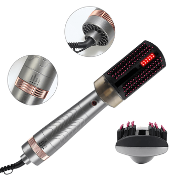 Расческа фен Hair Steam Brush infrared spray hotaircomb 3в1 стайлер щетка для выравнивания укладки волос